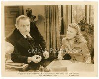 8j374 GHOST OF FRANKENSTEIN 8x10 still R48 Evelyn Ankers stares at worried Cedric Hardwicke!