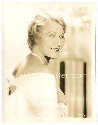 8j395 GRACE MOORE 8x10 still '30s head & shoulders smiling portrait of the pretty opera star!