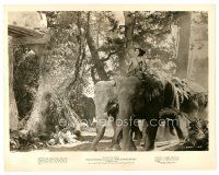 8j522 JUNGLE BOOK 8x10 still '42 directed by Zoltan Korda, Sabu leading elephant charge!