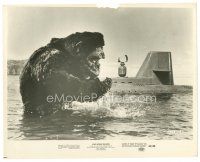 8j541 KING KONG ESCAPES 8x10 still '68 close up of the giant ape in ocean by submarine!