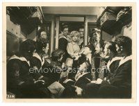 8j622 MANON 7x9.5 still '49 Henri-Georges Clouzot, pretty Cecile Aubry in train car of sailors!