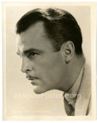 8j704 NEIL HAMILTON 8x10 still '30s super close up profile portrait with pencil mustache!