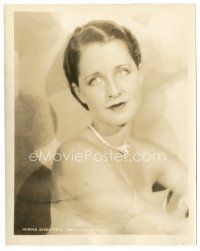 8j714 NORMA SHEARER 8x10 still '30s beautiful head & shoulders portrait with cool necklace!