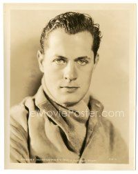8j793 ROBERT MONTGOMERY 8x10 still '30s super young portrait of the handsome star in cool coat!