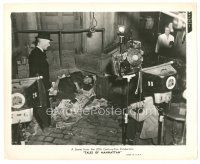 8j890 TALES OF MANHATTAN candid 8x10 still '42 Edward G. Robinson filmed sleeping on newspapers!