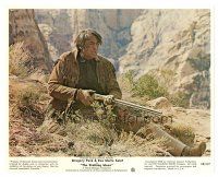 8j868 STALKING MOON color 8x10 still '68 close up of Gregory Peck on ground holding rifle!