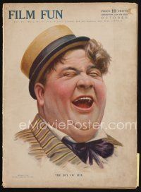 8m158 FILM FUN magazine October 1916 really cool super early movie magazine on slick paper!