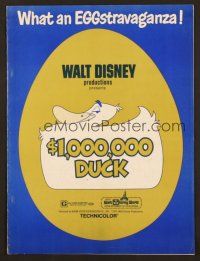 8m342 $1,000,000 DUCK pressbook '71 everyone quacks up at Disney's 24-karat layaway plan!