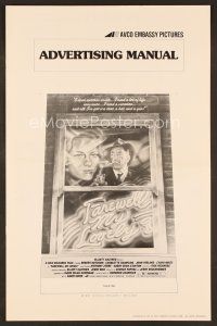 8m368 FAREWELL MY LOVELY pressbook '75 McMacken art of Charlotte Rampling & smoking Robert Mitchum!