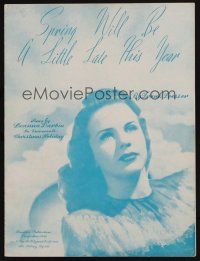 8m300 CHRISTMAS HOLIDAY sheet music '44 Deanna Durbin, Spring Will Be A Little Late This Year!