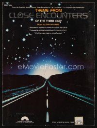 8m301 CLOSE ENCOUNTERS OF THE THIRD KIND sheet music '77 Spielberg classic, the theme song!
