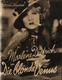 8m232 BLONDE VENUS German program '32 many images of Marlene Dietrich, Josef von Sternberg classic!