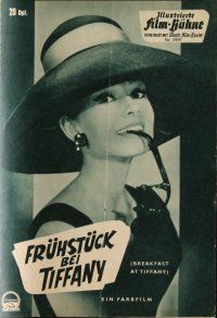 8m235 BREAKFAST AT TIFFANY'S German program '62 different images of sexy elegant Audrey Hepburn!