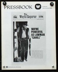 8m358 CAHILL pressbook '73 classic United States Marshall John Wayne!