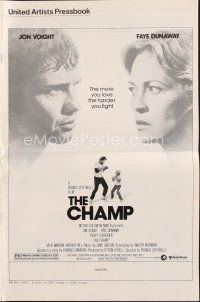 8m360 CHAMP pressbook '79 Jon Voight boxing with Ricky Schroder, Faye Dunaway!
