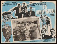 8p706 ABBOTT & COSTELLO IN HOLLYWOOD Mexican LC R50s different images of Bud & Lou!