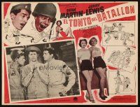 8p715 AT WAR WITH THE ARMY Mexican LC '51 wacky Dean Martin & Jerry Lewis in uniform!