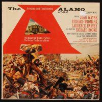 8p182 ALAMO soundtrack record '60 John Wayne & Richard Widmark in the War of Independence!