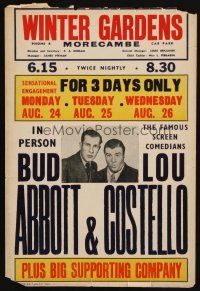 8p103 ABBOTT & COSTELLO live show English 10x15 WC '53 famous screen comedians in person in London!