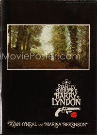 8p149 BARRY LYNDON promo brochure '75 Stanley Kubrick, Ryan O'Neal, designed by Bill Gold!
