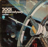 8p181 2001: A SPACE ODYSSEY soundtrack record '68 Stanley Kubrick, art by Bob McCall!