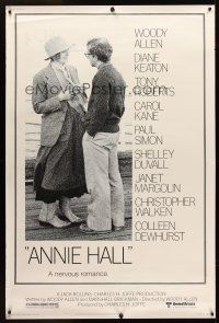 8r304 ANNIE HALL 40x60 '77 full-length Woody Allen & Diane Keaton, a nervous romance!