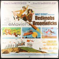 8r027 BEDKNOBS & BROOMSTICKS 6sh '71 Walt Disney, Angela Lansbury, great cartoon art!