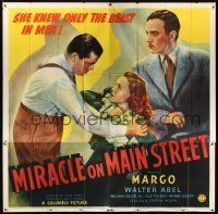 8r031 MIRACLE ON MAIN STREET 6sh '39 William Collier & Margo, who only knew the beast in men!