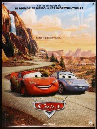 8r145 CARS DS French 1p '06 Walt Disney animated automobile racing, romantic image!