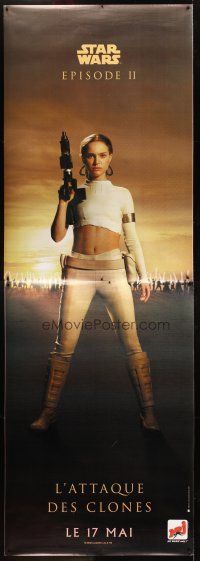 8r118 ATTACK OF THE CLONES teaser DS French 2p '02 Star Wars Episode II, Natalie Portman as Padme!