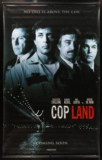 8r278 COP LAND vinyl banner '97 Sylvester Stallone, Robert De Niro, Ray Liotta, Harvey Keitel!
