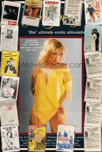 8s006 LOT OF 31 ONE-SHEETS '70s-80s lots of sexploitation titles & more!
