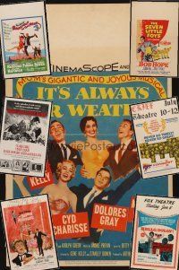 8s040 LOT OF 7 FOLDED & UNFOLDED WINDOW CARDS '39 - '69 It's Always Fair Weather, Longest Day R69