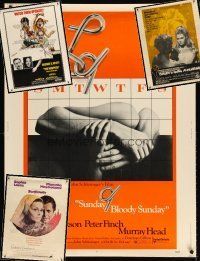 8s054 LOT OF 4 UNFOLDED 30x40s '69 - '71 Sunday Bloody Sunday, Sophia Loren, Hospital & more!