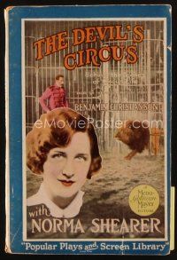 8s247 DEVIL'S CIRCUS photoplay edition softcover book '26 Norma Shearer, Behind The Scenes!