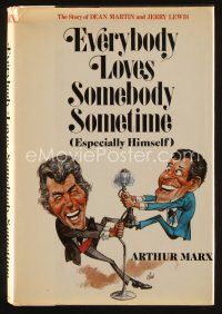 8s213 EVERYBODY LOVES SOMEBODY SOMETIME second edition hardcover book '74 Dean Martin & Jerry Lewis!