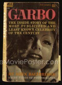 8s253 GARBO first Dell printing paperback book '61 The Most Publicized & Least Known Celebrity!