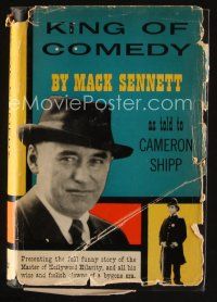 8s223 KING OF COMEDY first edition hardcover book '54 illustrated biography of Mack Sennett!