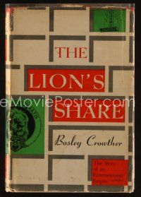 8s226 LION'S SHARE first edition hardcover book '57 The Story of the MGM Entertainment Empire!