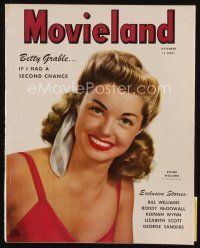 8s186 MOVIELAND magazine September 1945 portrait of sexy Esther Williams by Nickolas Muray!