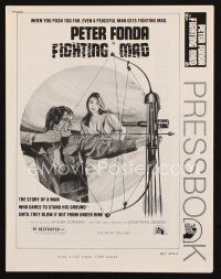 8s368 FIGHTING MAD pressbook '76 Jonathan Demme, cool art of archer Peter Fonda!