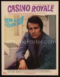 8s443 CASINO ROYALE sheet music '67 James Bond, title song by Herb Alpert The & Tijuana Brass!