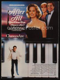 8s444 CHANCES ARE sheet music '89 Cybill Shepherd, Robert Downey Jr, After All!