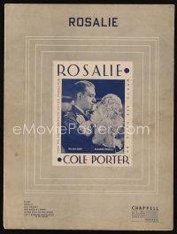 8s487 ROSALIE sheet music '37 Nelson Eddy + sexy Eleanor Powell, the title song!