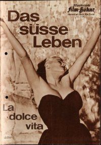 8s311 LA DOLCE VITA German program '60 Federico Fellini, Mastroianni, Anita Ekberg, different!
