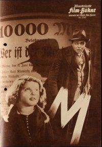 8s313 M German program R60 Fritz Lang, many different images of child murderer Peter Lorre!