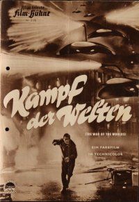 8s336 WAR OF THE WORLDS German program '53 George Pal, different images of alien attack!
