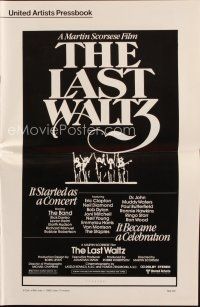 8s382 LAST WALTZ pressbook '78 Martin Scorsese, it started as a rock concert & became a celebration!