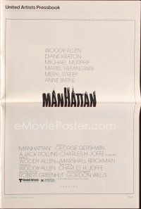 8s390 MANHATTAN pressbook '79 Woody Allen & Diane Keaton, New York City classic!