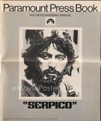 8s415 SERPICO pressbook '74 Al Pacino starring in Sidney Lumet crime classic!